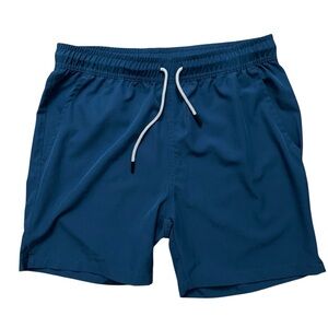 U-510 Shorts Mens Size 30 Performance Unlined Drawstring Stretch Stone Blue